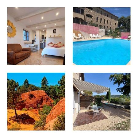 superbe logement au cœur Luberon proche du Colorado provencal dans une résidence au calme avec piscine, magnifique vu sur le Luberon depuis la terrasse Viens Exterior foto