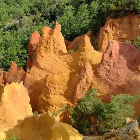 superbe logement au cœur Luberon proche du Colorado provencal dans une résidence au calme avec piscine, magnifique vu sur le Luberon depuis la terrasse Viens Exterior foto