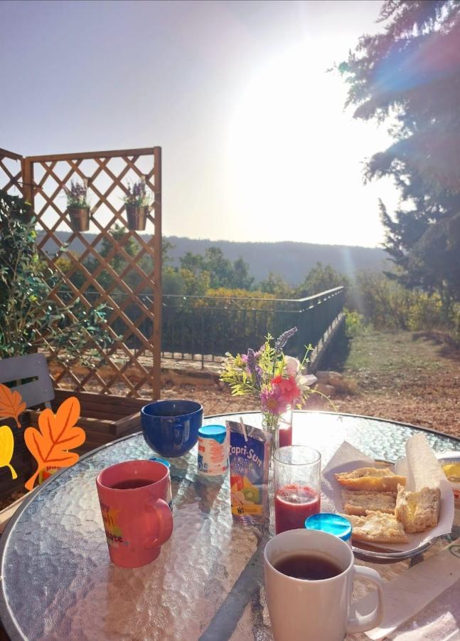 superbe logement au cœur Luberon proche du Colorado provencal dans une résidence au calme avec piscine, magnifique vu sur le Luberon depuis la terrasse Viens Exterior foto